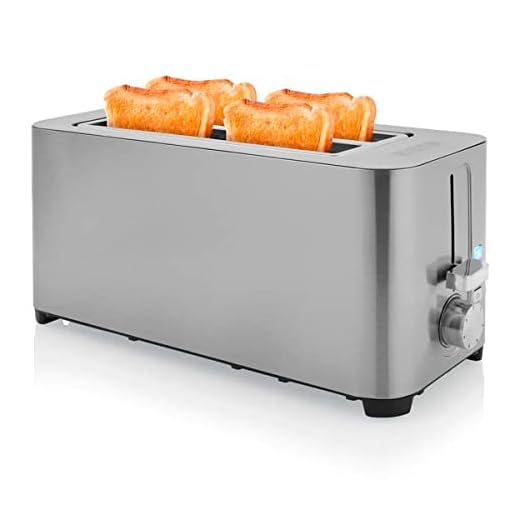 Princess 142402 Tostadora de acero con 2 ranuras largas - 7 niveles - 1400 W