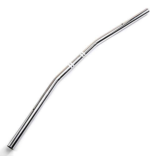 Guidon de moto 22mm guidon aluminium argent universel pour cruiser et bobber