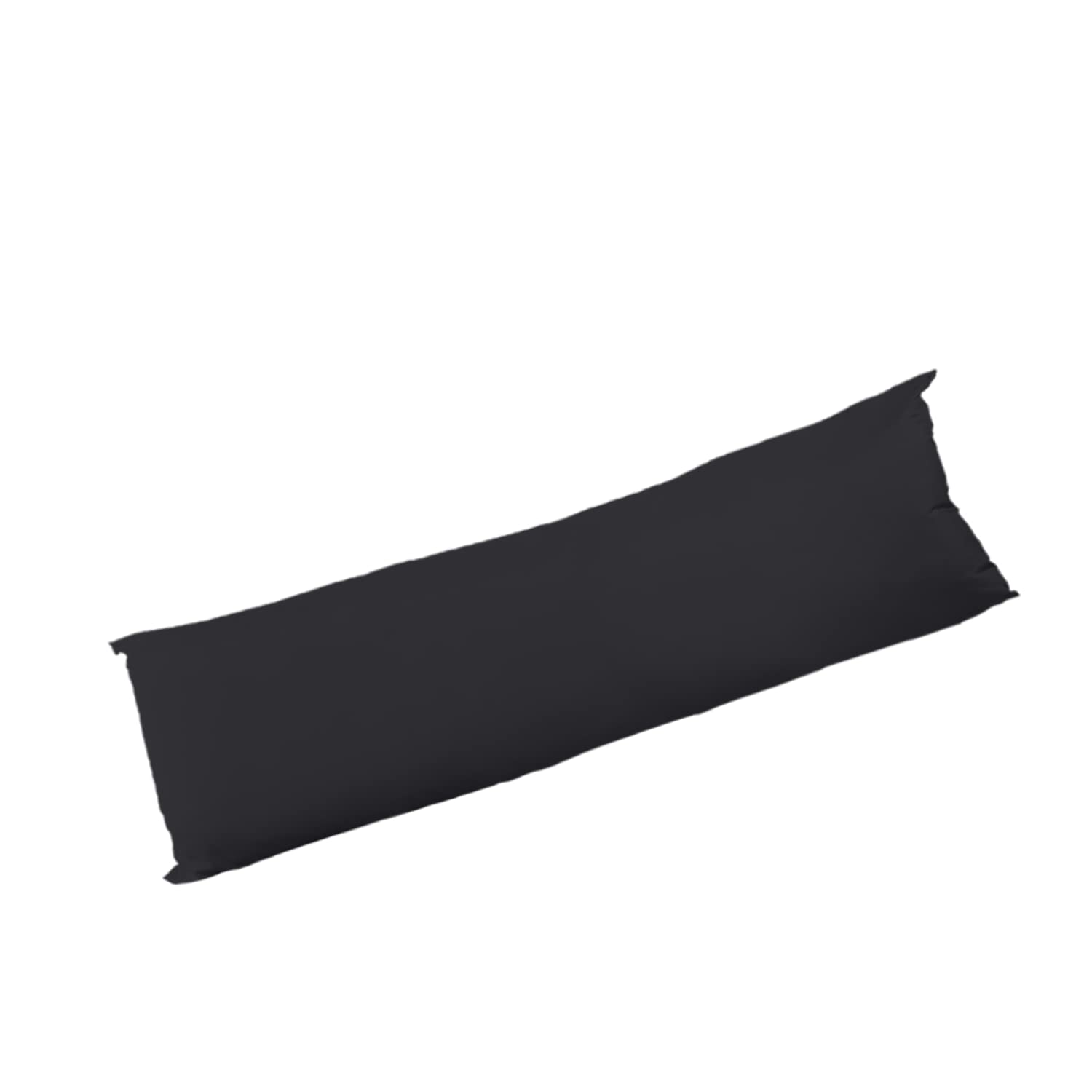 Long Bolster Pillowcase to Fit King 60”/ 152cm Body Pillow Neck Support Pregnancy Maternity Orthopaedic Support Comfort and Soft Case - Black