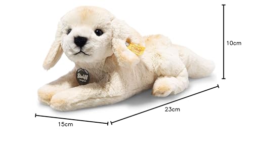 Steiff 076893 Lenny Labrador - 23 cm - Kuscheltier - blond liegend, Autumn Blonde