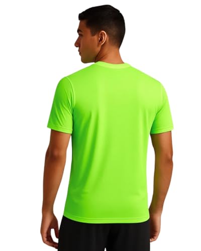 Image of Hangout Hub Men's Plain Tshirt | Solid |Dry Fit|| 100% Polyester 140 GSM |Regular Fit Tees |Teegar| Round Neck | Half Sleeves |Tshirts Pack of 1