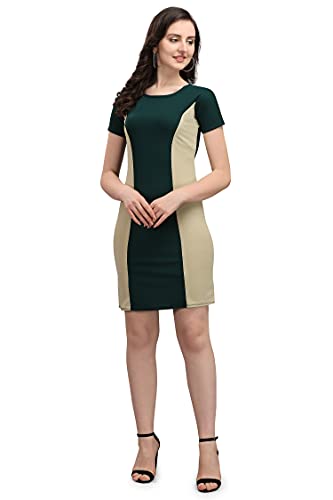 Image of PURVAJA Women's Bodycon Knee Length Dress(Lucy-111-112-113-114)