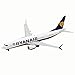 ZCYXQR Scala 1/200 B737-8MAX Aereo di Linea RYANAIR Modello in Lega Giocattoli e Regali per Adulti 7,8 Pollici x 6,8 Pollici