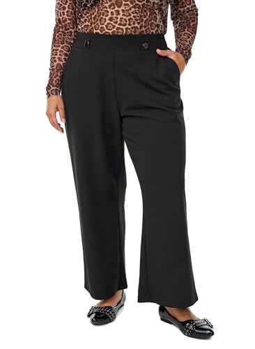 Pantalon grande taille femme Zizzi coupe ample idéal pour le bureau et les sorties décontractées