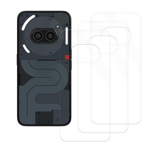 kwmobile Set of 3x Back Covers Compatible with Nothing Phone 2a / Phone 2a Plus - Back Screen Protector Pack Transparent Protective Films