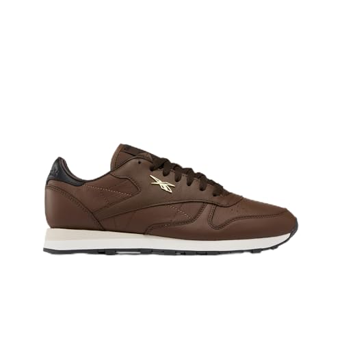 Reebok Baskets Classiques Unisexes en Cuir, Marron Simple/Craie/Noir délavé, 42,5 EU