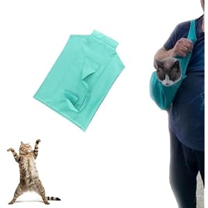 Cat Carrier Pouch for Adult Cats & Small Dogs – Soft, Washable Tote with Anti-Scratching Design – Perfect for Nail Trimming & Grooming, Portable & Foldable Cat Pouch Carrier, Comfortable & Secure
