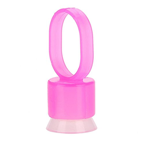 100Pcs Disposable Tattoo Ink Ring Cups With Sponge, Pigment Holder Permanent Makeup Tool, Tattoo Supply Ring Cups, Microblading Pigment Holder, Makeup Container Cap Tattoo Accessory (Red) - Image 4