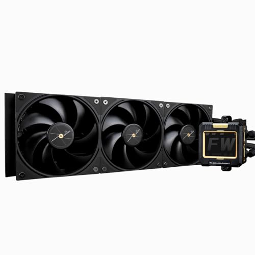 TR FW 360 Nero-360 mm AIO CPU Liquid Cooler, Display LCD IPS con risoluzione 320 x 240, per AM4 /...