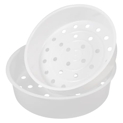 Angoily Two-Pack Plastic Steamer Baskets for Rice