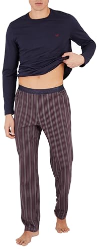 Emporio Armani Men's Patterned Logoband Long Pajamas4