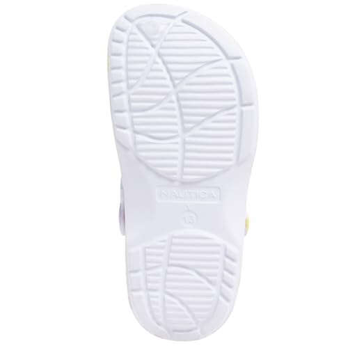 Image of Nautica Kids Clog Sandals - Slip-On Lightweight Water Shoes with Adjustable Heel Strap - Comfortable EVA Slip-Resistant Clogs for Boys & Girls - Toddler & Youth Sizes