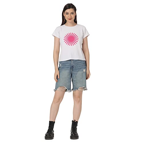 Image of GRECIILOOKS T Shirt for Women | Women T Shirt | T Shirt Women | Casual Loose Fit | Oversized T Shirt for Women | T-Shirt for Women