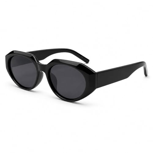 Vylenxio Retro Oval Cat Eye Polarized Sunglasses for Women, UV400 90s Y2K Vintage Shades, VY2514