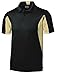 Joe's USA(tm) - Moisture Wicking Side Blocked Micropique Polo-VegasGold-L