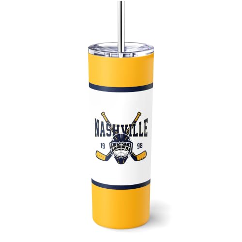 Image of ANTKING Nashville Tumbler 20oz Travel Mug Custom Name Number Gifts | Stainless Steel Insulated Coffee Cup for Men Women