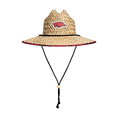 Image of FOCO Men's NCAA College Team Logo Floral Straw Sun Hat