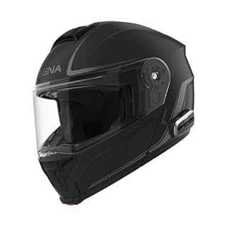 Sena OUTRUSH 2 Modular Smart Motorcycle Helmet with Bluetooth Connectivity and Mesh Intercom Communication (Matte Black, XL)