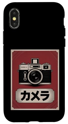 Appareil photo reflex analogique japonais vintage Coque pour iPhone X/XS