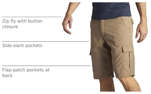 Lee Men's Big & Tall Performance Cargo Short, Lion, 46 - image 4