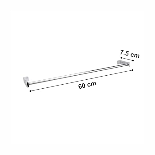 Image of Force 24-Inch Stainless Steel Towel Bar | Heavy-Duty Wall-Mounted Towel Rod | Premium Towel Hanger for Bathroom, Kitchen & Home Organization | Rust-Proof & Corrosion-Resistant