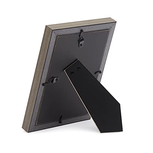 Amazon Basics Rectangular Photo Picture Frame, 5" X 7", Pack Of 5, Barnwood, 6.2 X 8.2 Inches #TOP3