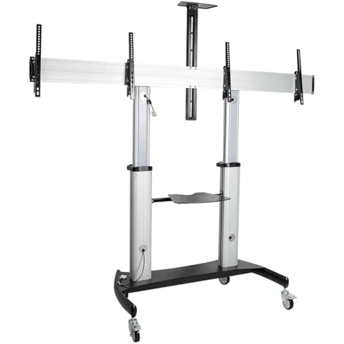 Soporte rodante doble para TV 37-60 pulgadas, 50kg c/u miniatura 3