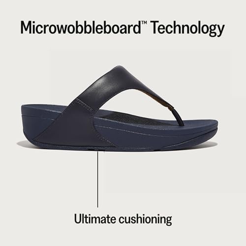 Image of FitFlop Womens Lulu Leather Toe Post Sandals