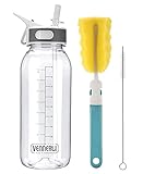 ✅【Gilt für alle Getränke】：Diese trinkflasche mit strohhalm kann mit warmem Wasser, kaltem Wasser, verschiedenen Säften, kohlensäurehaltigen Getränken und Tee gefüllt werden.