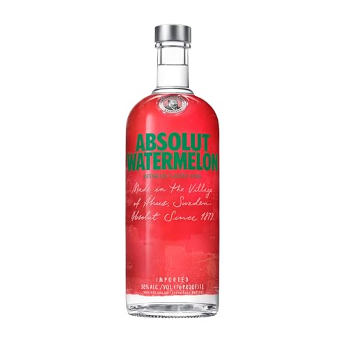 Absolut Vodka Watermelon, Vodka con sabor a sandía, alcohol, 38%, 1 L