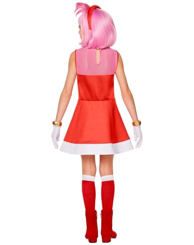 Disfraz infantil Amy Rose Sonic the Hedgehog miniatura 3