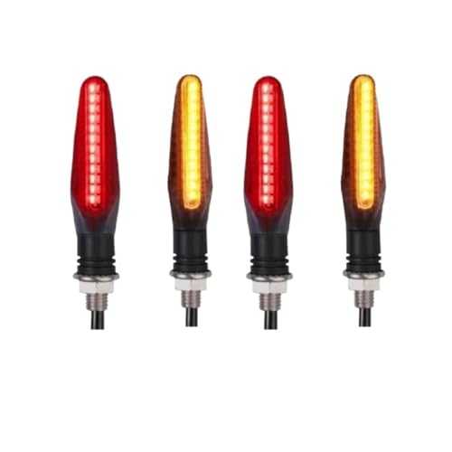 12V I[goCp^[VOi _ŃCWP[^[ tg A CBR500R CBR650R CRF250L Rebel 500p(4Pcs Red to Yellow)