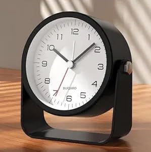 Image of DRONTER Vintage Twin Bell Analog Display Table Alarm Clock with Night LED Light Heavy Slippers Extra Loud Alarm Clock Ideal for Student and Kids Bedroom (Analog Alarm)