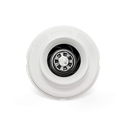 Image of Festa AMG Spirit Radon Fan - Quiet and Energy Efficient 121 CFM Radon Mitigation System Inline Fan - 5 inch Electric Waterproof Inline Duct - Made with Sturdy Glass Reinforced Poly-Resin - White