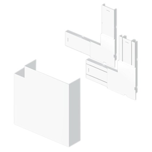 Unex93224 – 2 U24 X Angle Flat, White, 50 mm Height x 150 mm Width