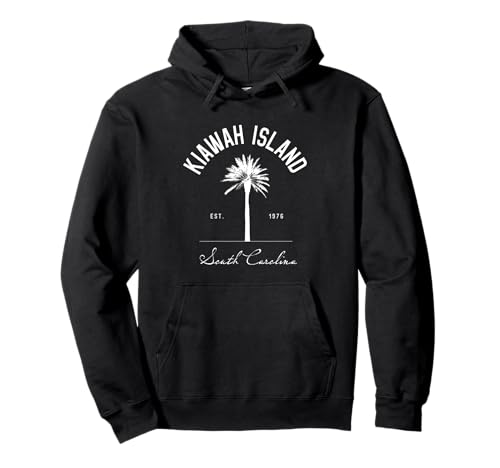 Kiawah Island SC Park Palm Tree Golf Gift Pullover Hoodie