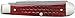 Case WR XX Pocket Knife Pocket Worn Old Red Bone Trapper Item #783 - (6254 SS) - Length Closed: 4 1/8 Inches