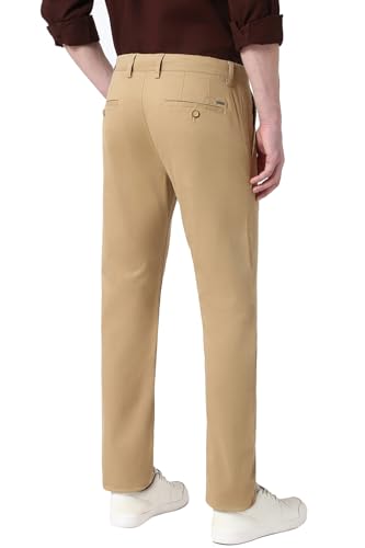 Image of Peter England Men's Skinny Fit Mid Rise Premium Casual Trouser Chinos