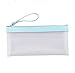 Produktbild Hacoly Transparent Frosted mäppchen mädchen Junge Kieselgel Einfach Federmäppchen Student Reißverschluss Briefpapier Pouch Pencil Case Für Studenten Beginne mit der Schule Geschenke - Blau
