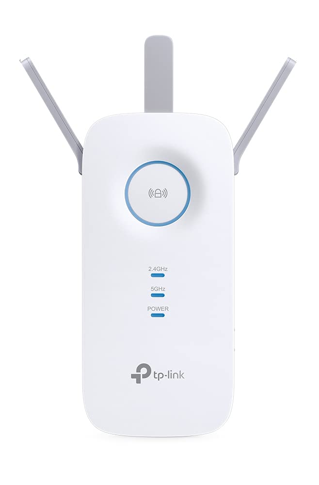 TP-Link RE450 Ripetitore WiFi Wireless, Velocità Dual Band AC1750Mbps, WiFi Extender e Access Point, Compatibile con Modem Router WiFi, 1 Porta Gigabit, Tecnologia TP-Link OneMesh, Bianco