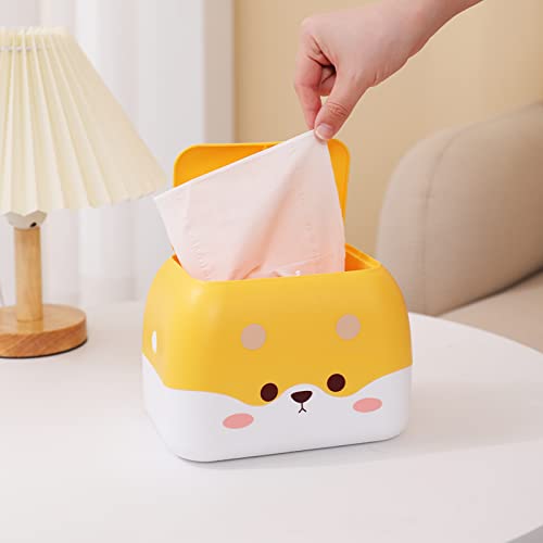 Bote de basura pequeño con tapa para escritorio Omeily miniatura 4