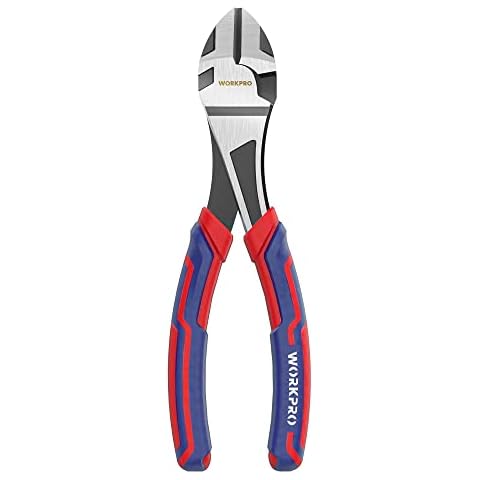 WORKPRO 7-Inch Diagonal Pliers in CRV Steel Cover