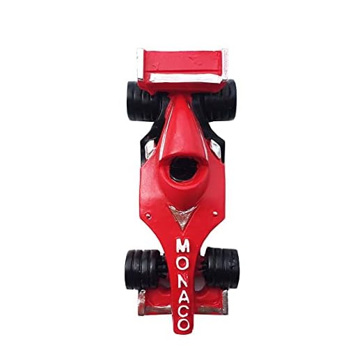Aimant de réfrigérateur 3D en forme de voiture de course de Monaco - Cadeau souvenir - En résine - Fait à la main - Pour la maison et la cuisine