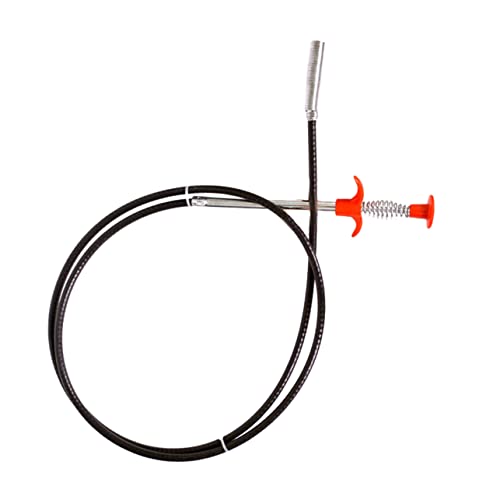 WOONEKY Sewer Clip Device 4 Claw Pickers Drain Declogger Tool Pipeline Hook for Hair 60cm Length Easy to Use for Sewer Cleaning