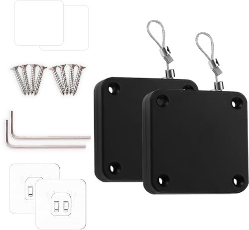 HanaHaul ドアクローザー 引き力 1200G 自動ドアクローザー 2個セッ トミニドアクローザー 家庭用引戸クローザー 取付簡単 取替え用 ドアクローザー 速度均一 静音 引き戸クローザー 室内用 貼り付け ネジ 自動閉鎖 (ブラック)