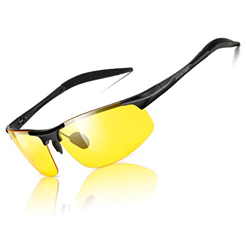 Image of Mens Sports Polarized Sunglasses Driving Metal Frame UV Protection Sunglasses For Men 8177