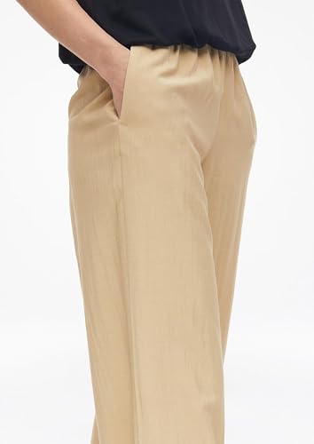 Pantalon large s.Oliver marron taille 40 en coupe longue fluide - 4