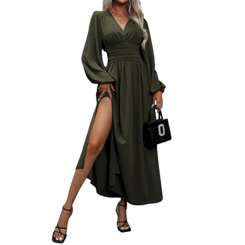 Robe d'été femme élégante longue ligne A chic décontractée