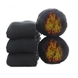 [konciwa] 靴下 メンズ 冬 厚手【極暖38℃恒温・極厚裏パイル・ウール素材・360°蓄熱】 ソックス ウールソックス 防寒 保温 消臭 耐久性 伸縮性 室内 アウトドア 登山 キャンプ 24-28㎝ 3足-5足セット (24.0-28.0 cm, ブラック*3)