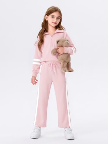 Image of Haloumoning Girls Sweatsuit 2 Piece Zip Long Sleeve Sweat Outfits